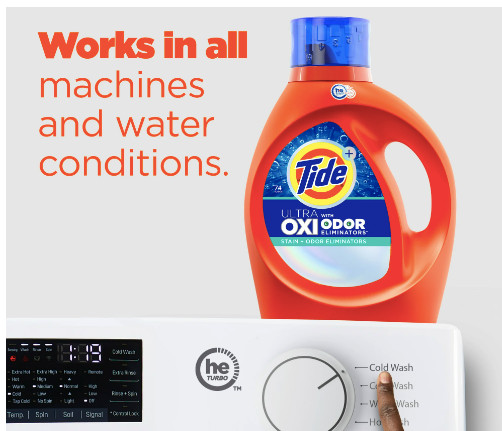 Tide Ultra OXI with Odor Eliminators Liquid Laundry Detergent, 94 Loads, 132 fl