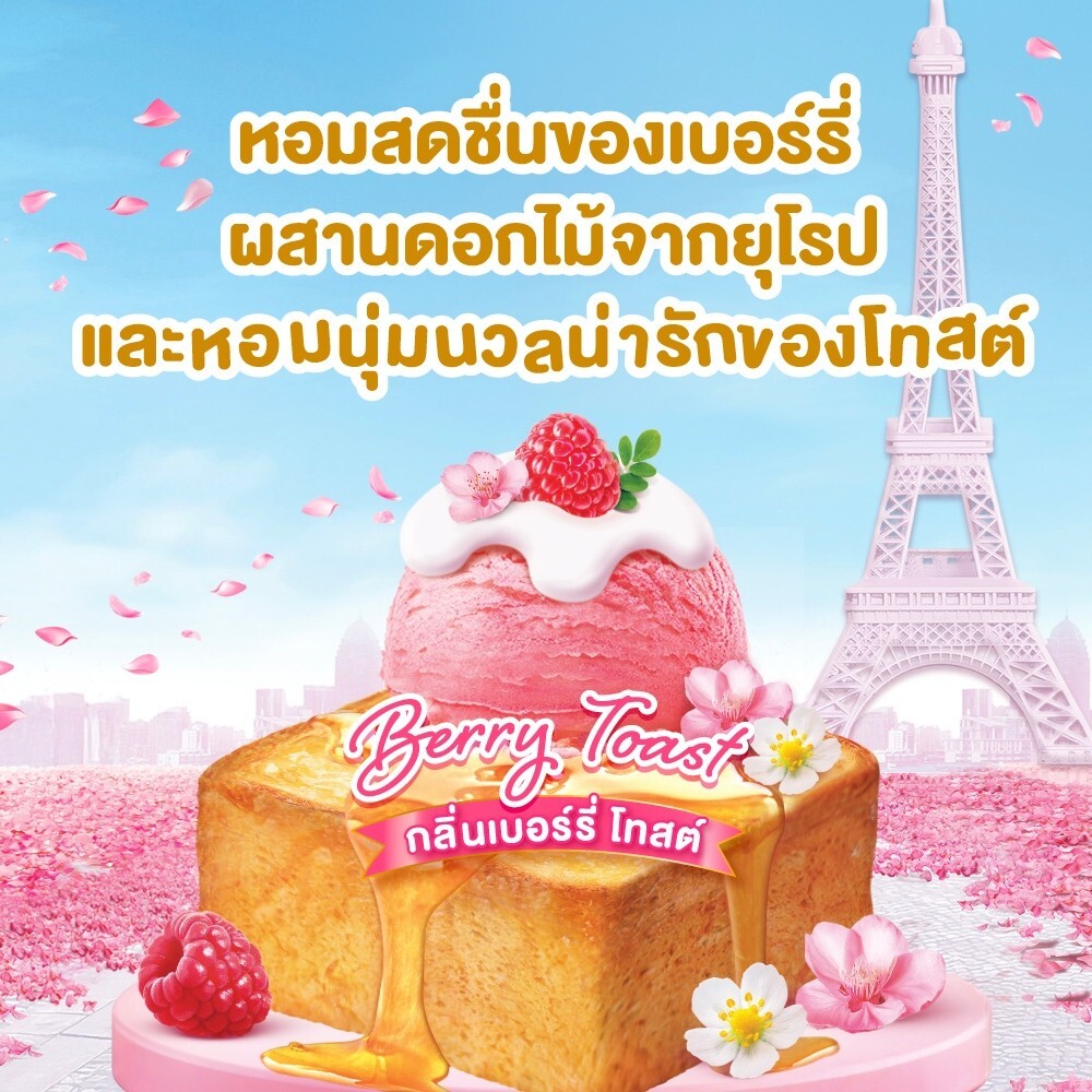 Hygiene Expert Care Berry Toast Scent Fabric Softener Sweet Cafe Series 1100 ml