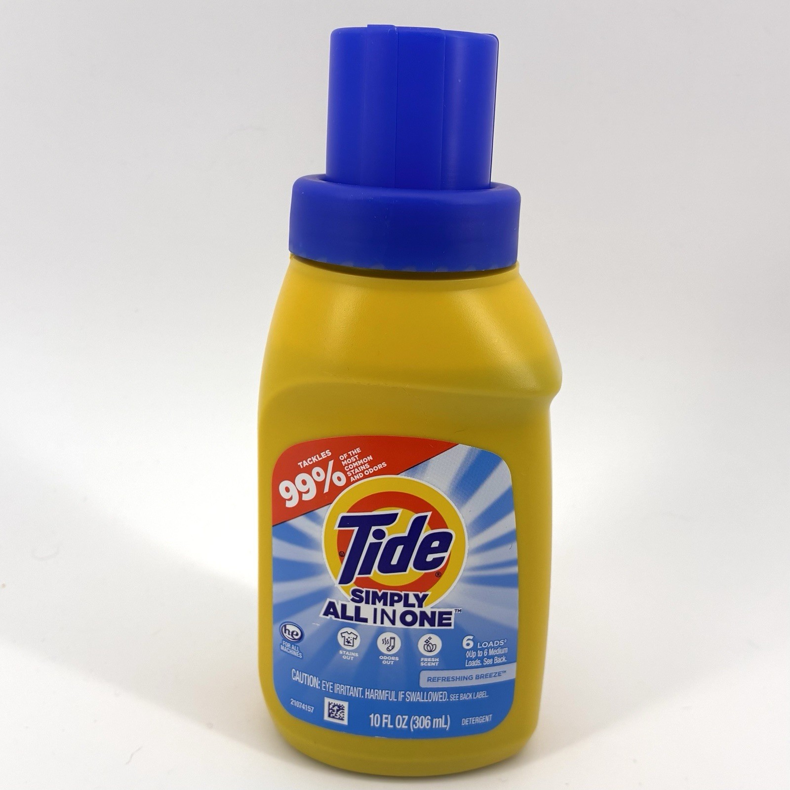 Tide Simply All in One Laundry Detergent 10 fl oz Lot of 6 HE Refreshing (Ins)