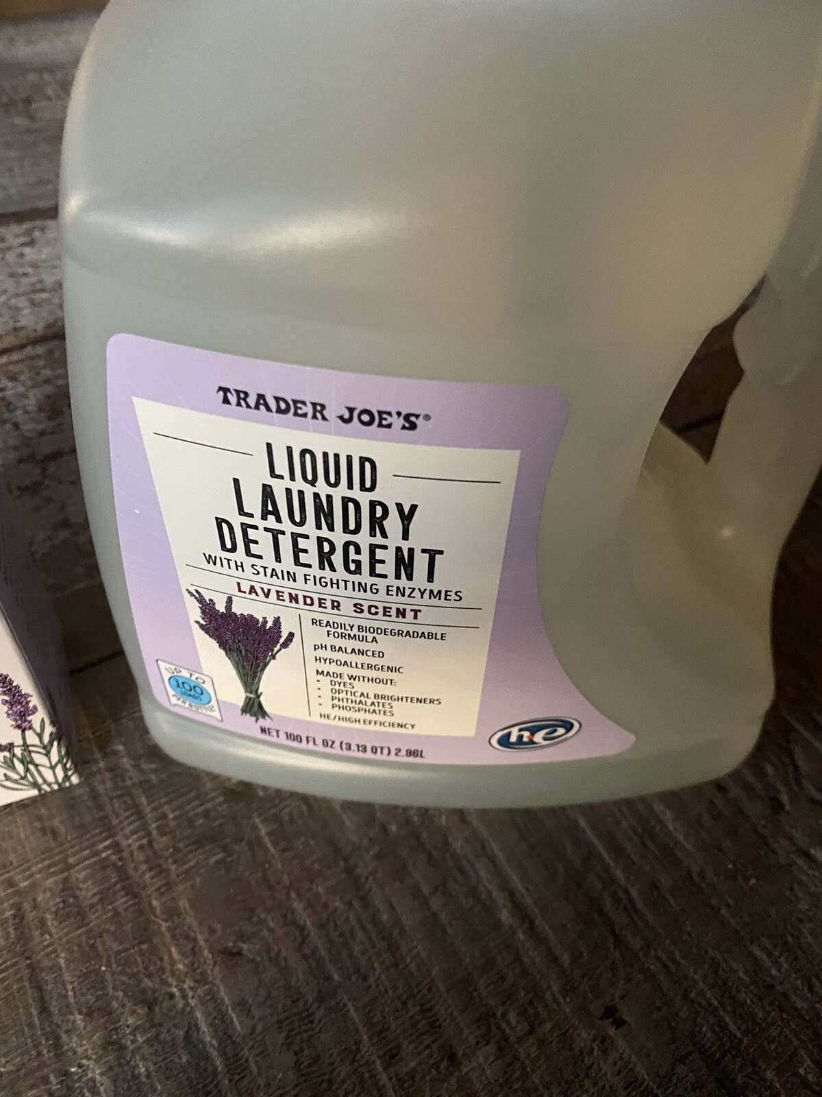 TRADER JOES LAVENDER DISH SOAP DETERGENT LAUNDRY DRYER BAGS SALT SCRUB natural