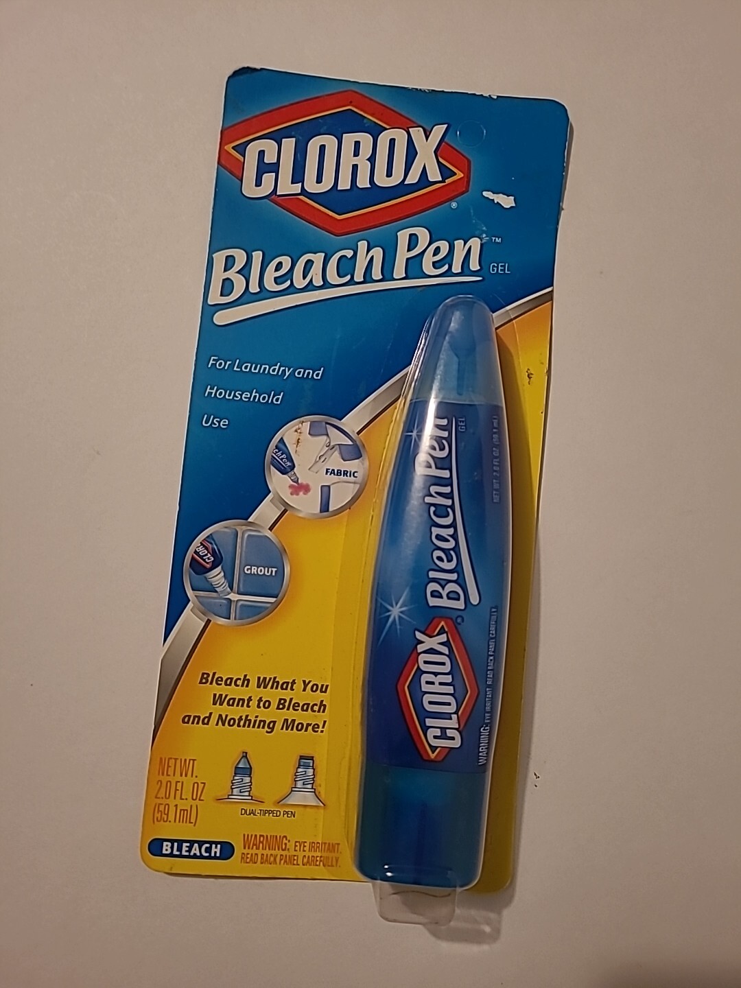 Clorox Bleach Pen Gel For Whites Dual Tipped 2 Oz 2002 Discontinued Sealed NIP