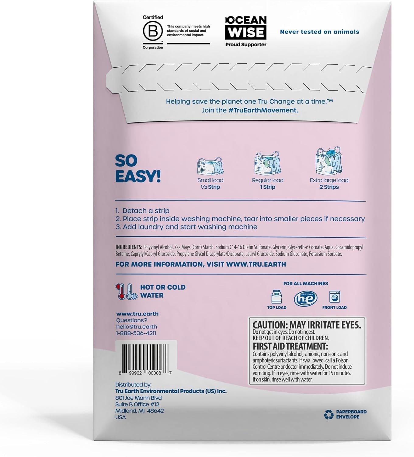 64 Count Hypoallergenic Baby Laundry Detergent Sheets – Fragrance Free Care