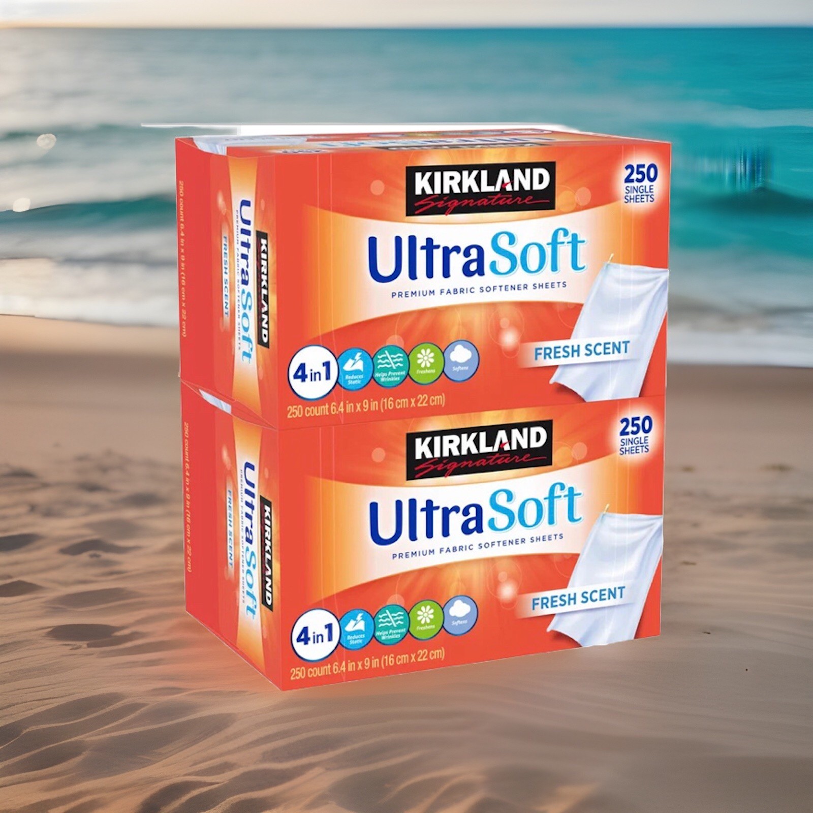 Fabric Softener Sheets Ultra Soft Fresh Scent 2 Pk 500 Sheets Total Kirkland