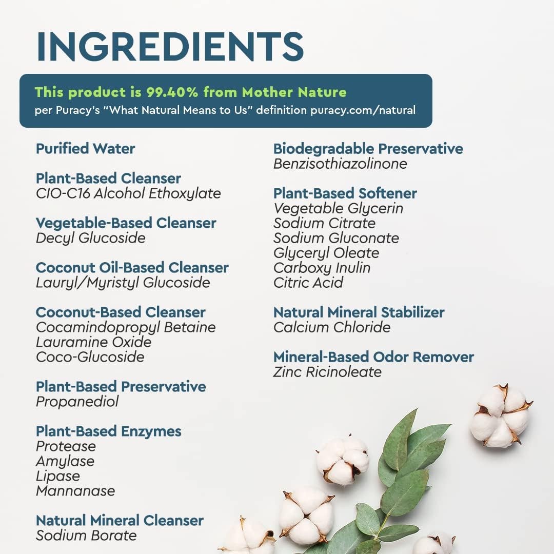 Laundry Detergent – Enzyme-Powered Liquid Laundry Detergent Concentrate, Natural