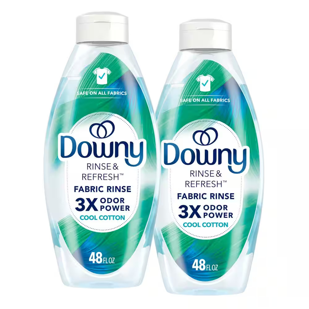 Rinse and Refresh Odor Remover Cool Cotton Scent Liquid Fabric Softener, 70-Load