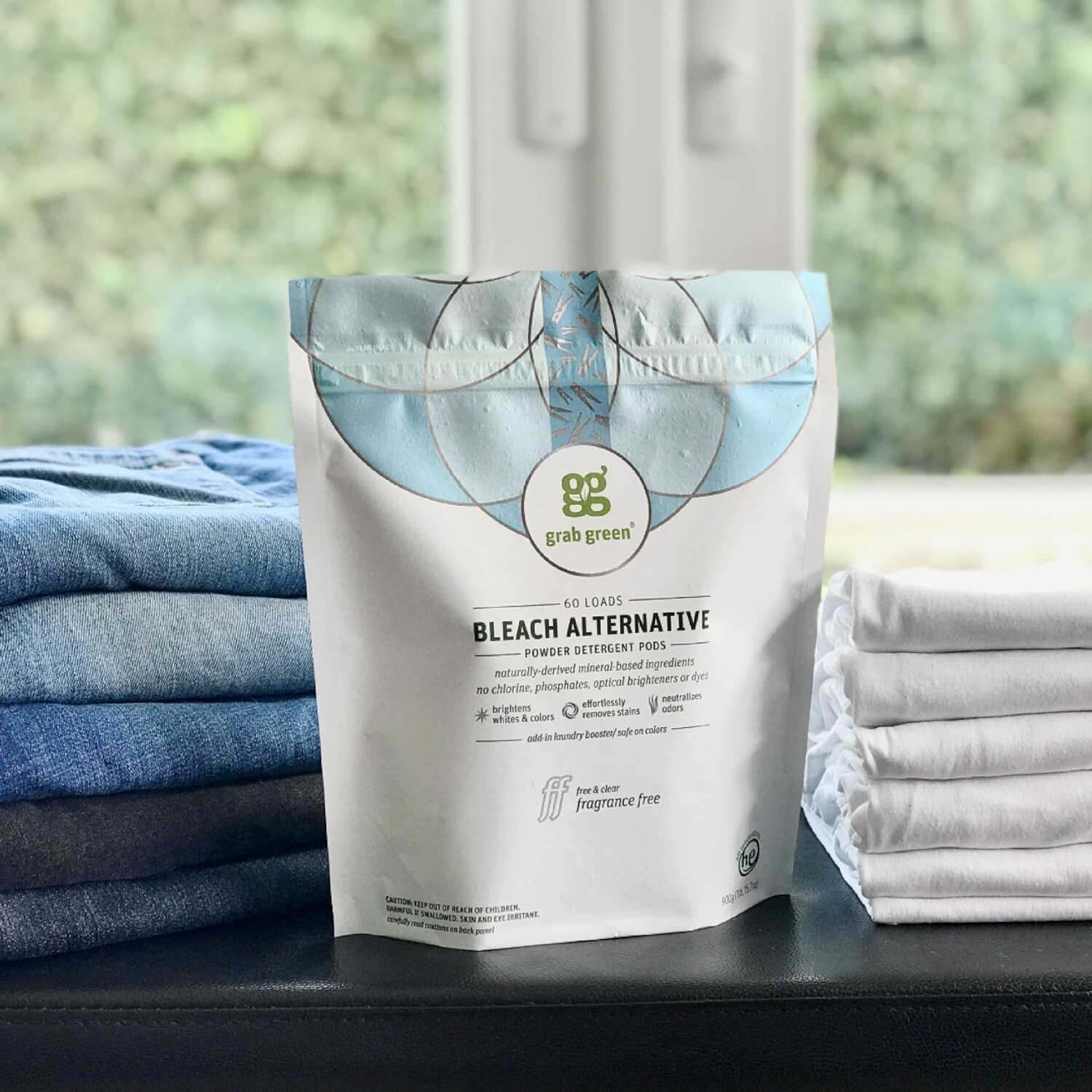 60 Count Chlorine-Free Bleach Alternative Pods – Safe & Fragrance-Free Cleaning