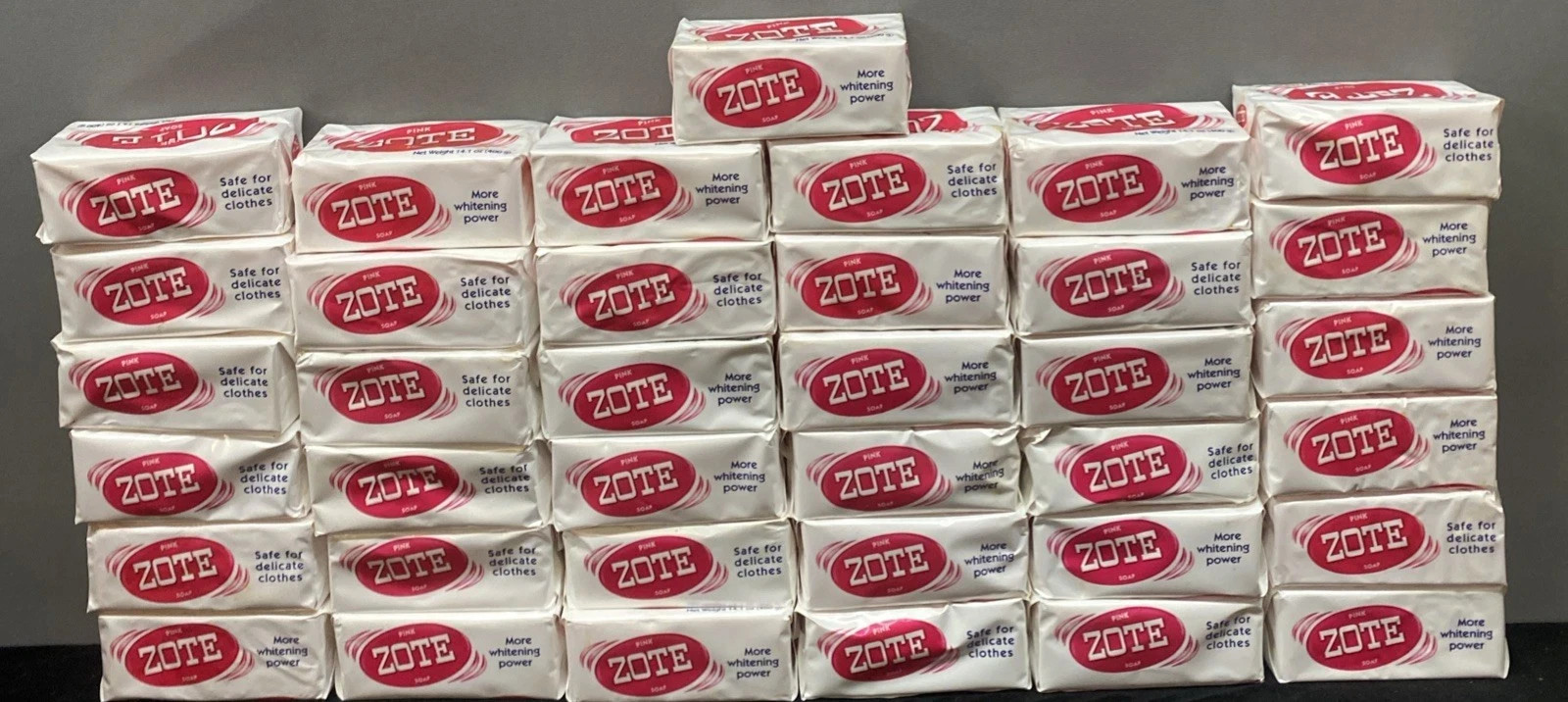 Zote Pink Soap Bars 14.1oz Hand Wash Soap for Stains 400g Large Soap (37 pack)