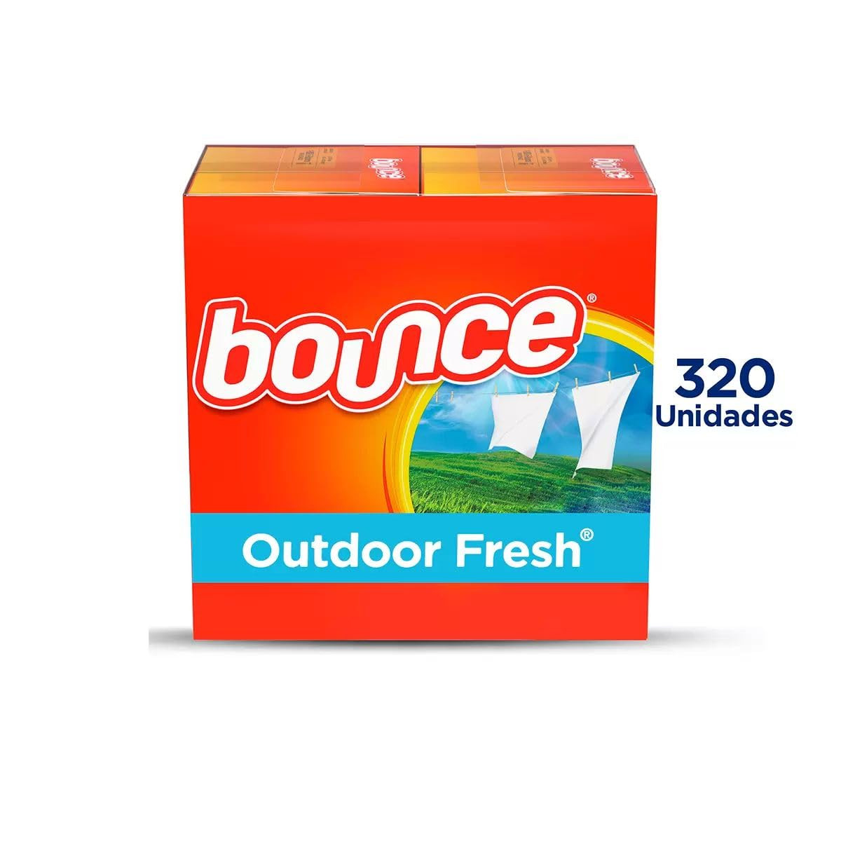 Fabric Softener Dryer Sheet Outdoor Fresh, 160 Sheets (Pack of 2)