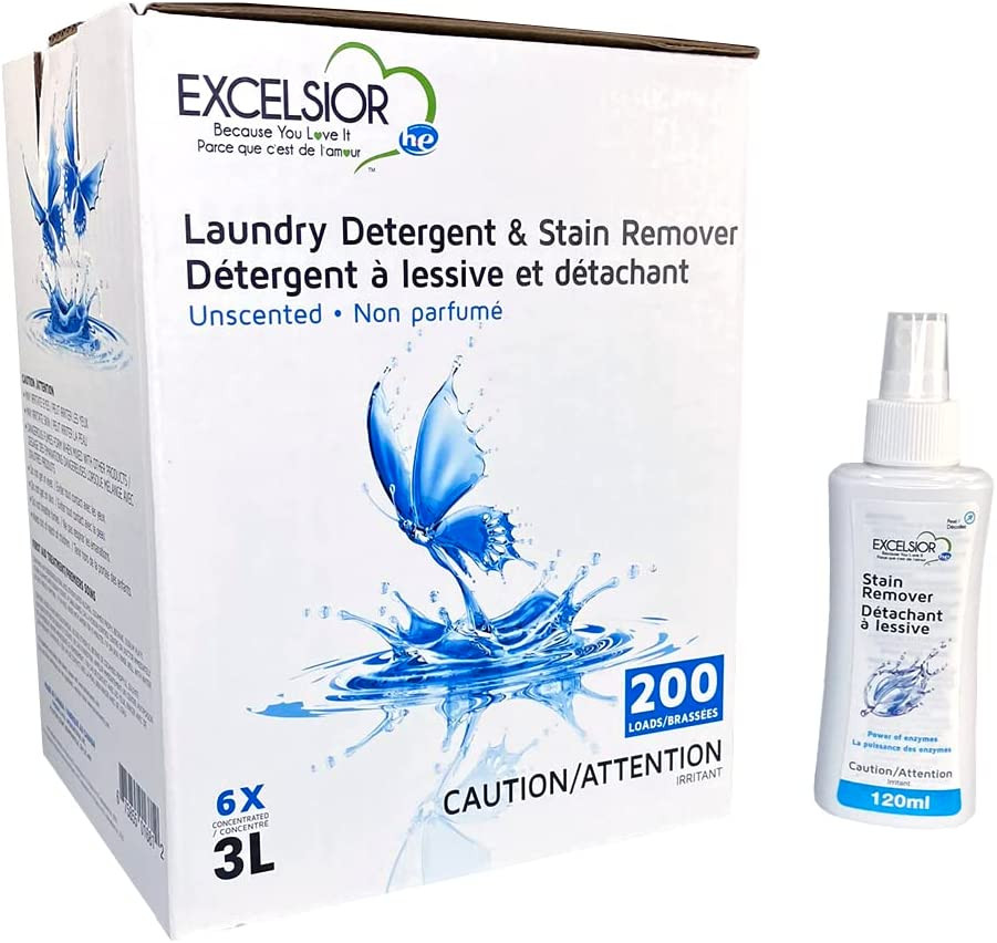 Excelsior – Laundry Detergent with Eco Bottle- Concentrated Liquid – Unscent