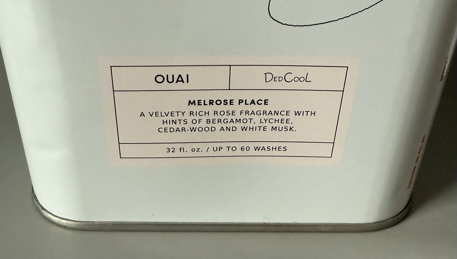 Lot of 2 Ouai DedCool Melrose Place 32oz Detergent — New Sealed — 64oz Total