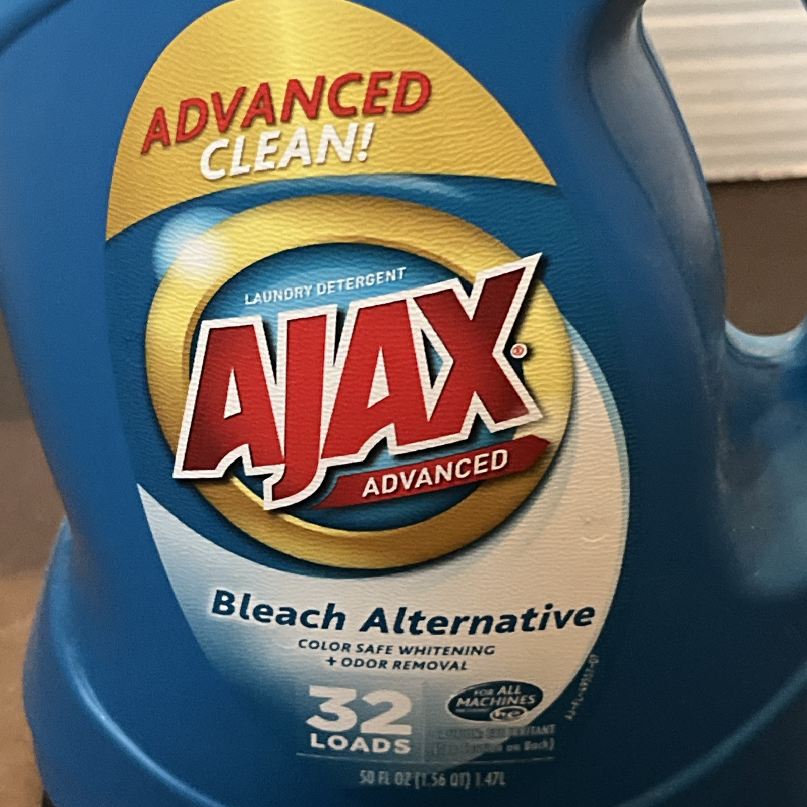 Ajax Advanced Bleach Alternative Laundry Detergent Liquid Soap HE 50 oz New