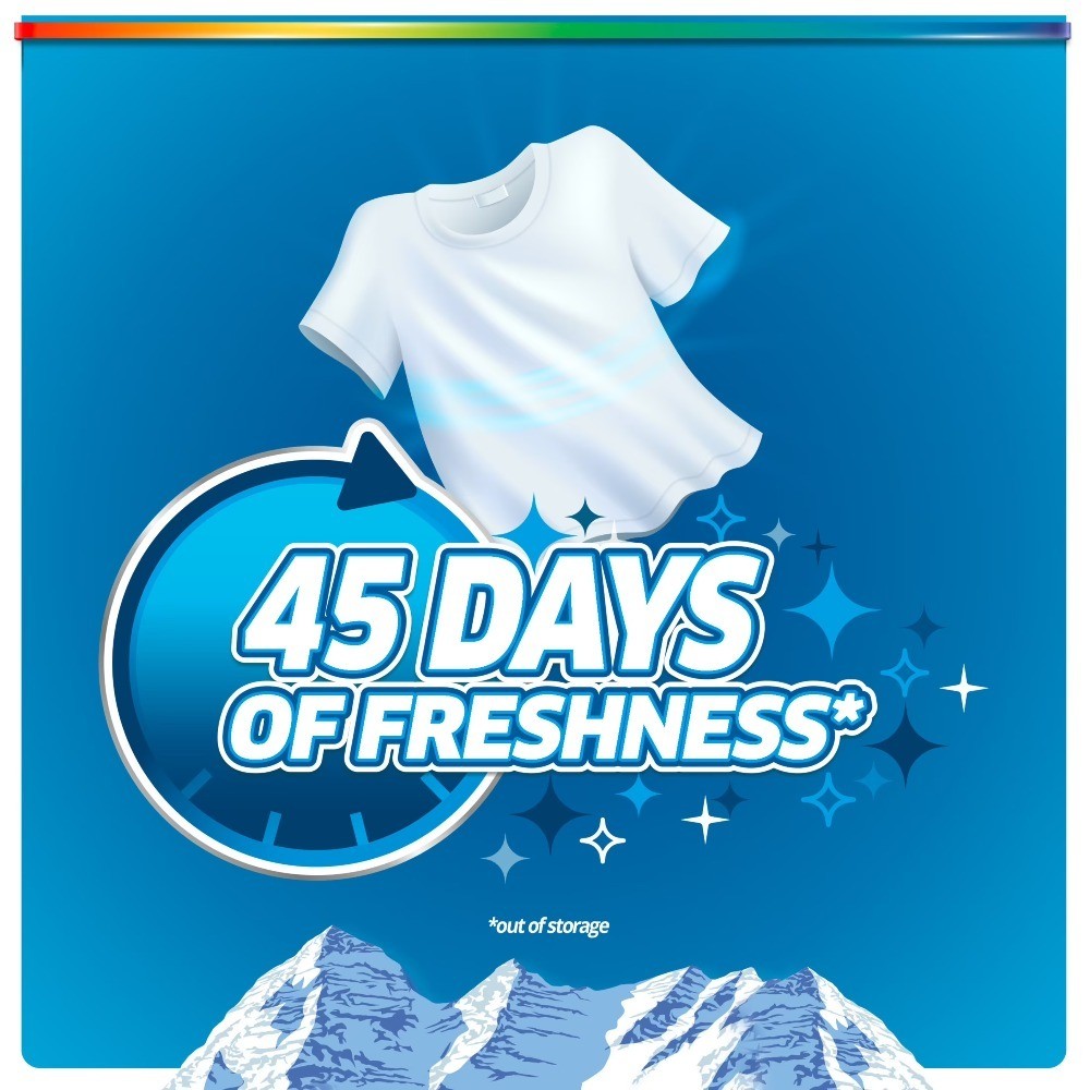 Fresh Mountain Breeze Laundry Detergent Pacs Pods, 66 Count Convenient