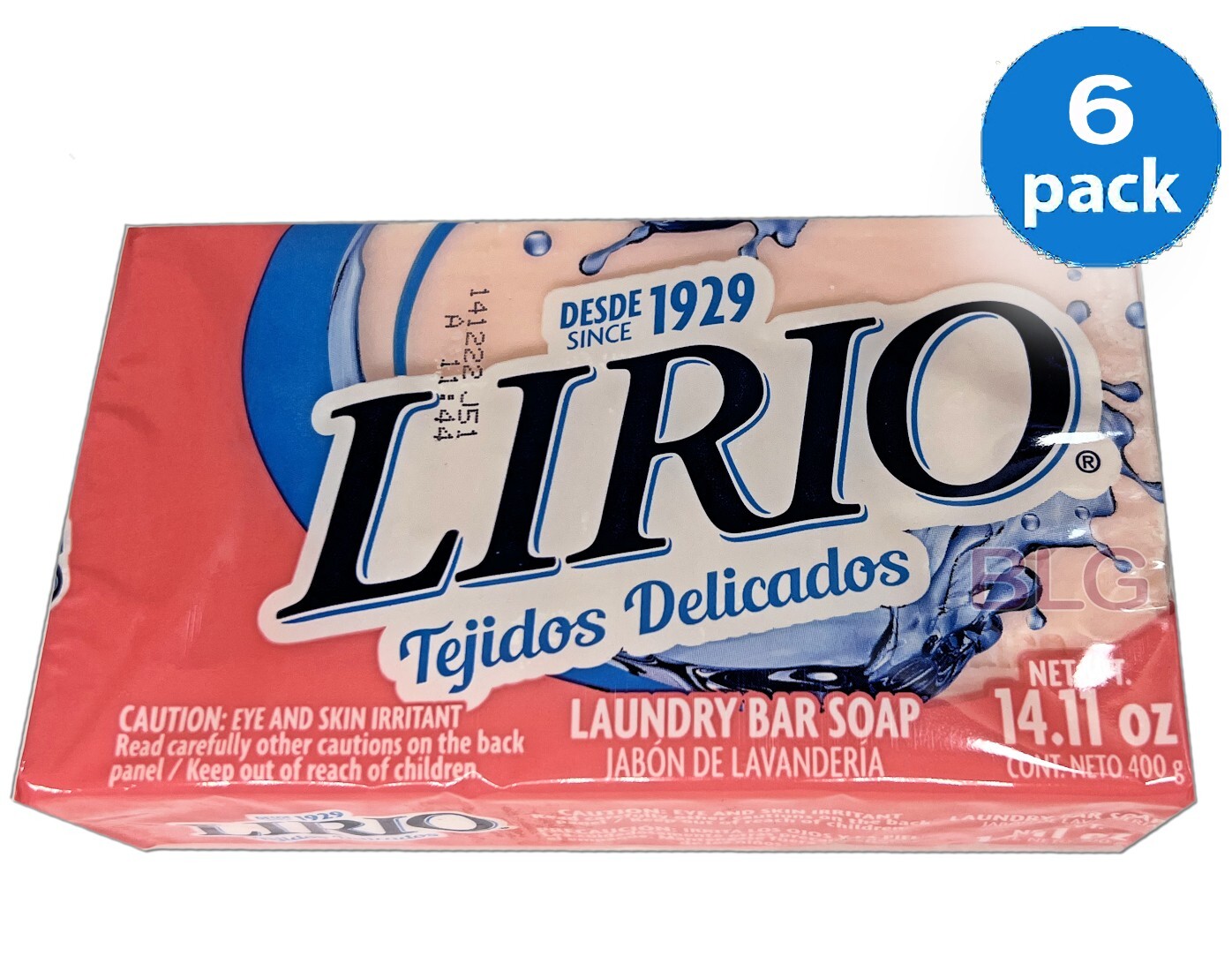 LIRIO Delicate Fabric Laundry Soap Bars Cleaning Products Jabon Lavanderia 6Bars