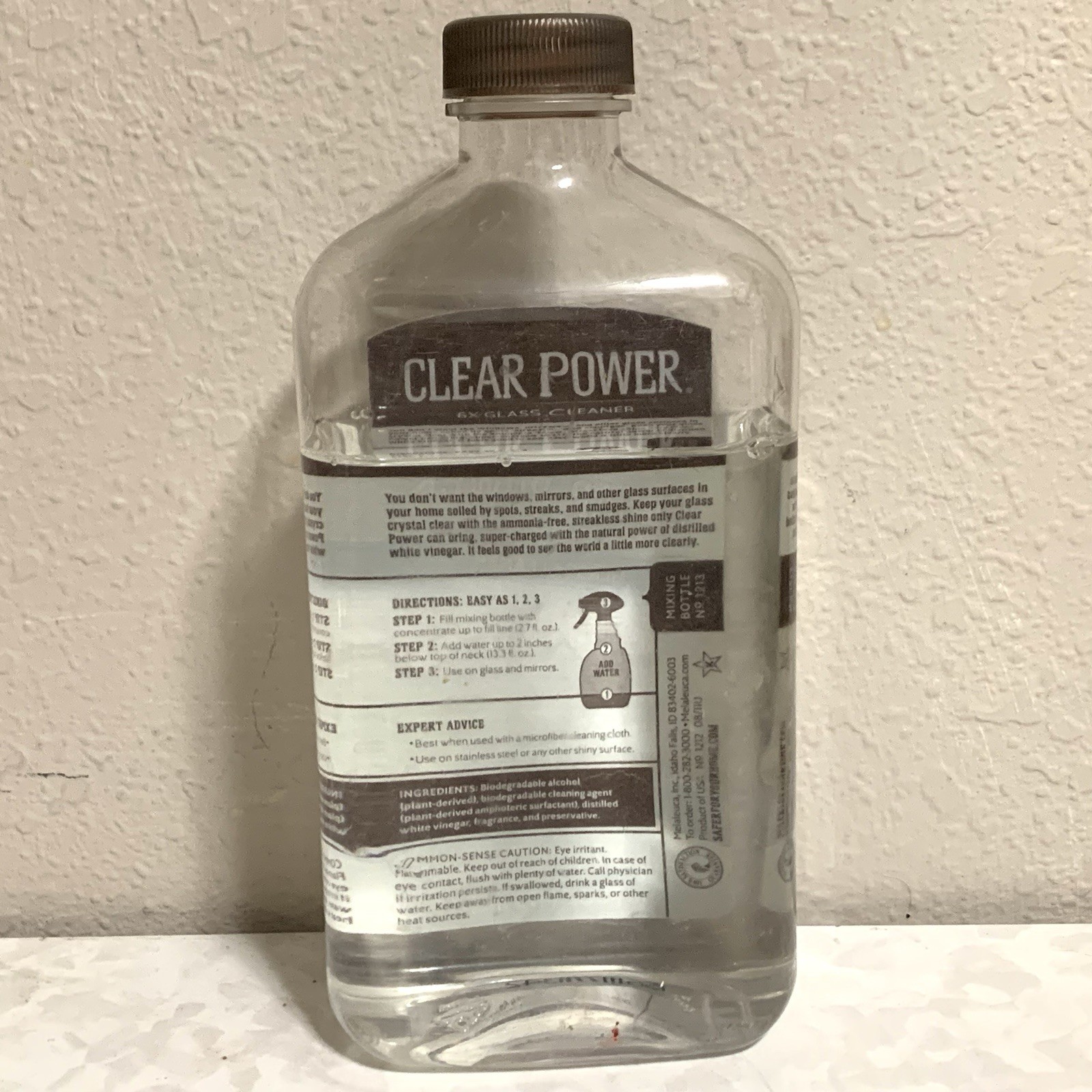Melaleuca Ecosense Sol-U-Mel Lemon Stain Remover /Clear Power Glass Cleaner USED
