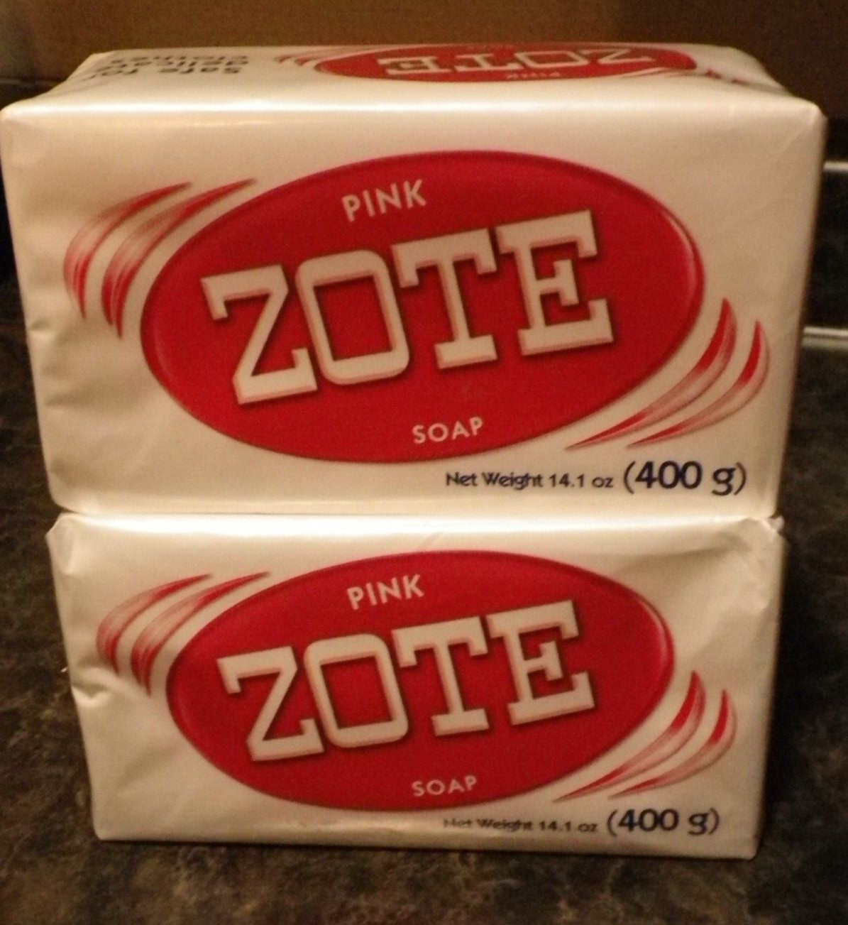 LOT Of 2 Bars Pink Zote Laundry Clothes Detergent 14.1 oz each delicate