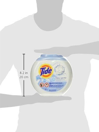 Tide Free & Gentle Laundry Detergent Pods, 42 Count, Unscented & Hypoallerge NEW