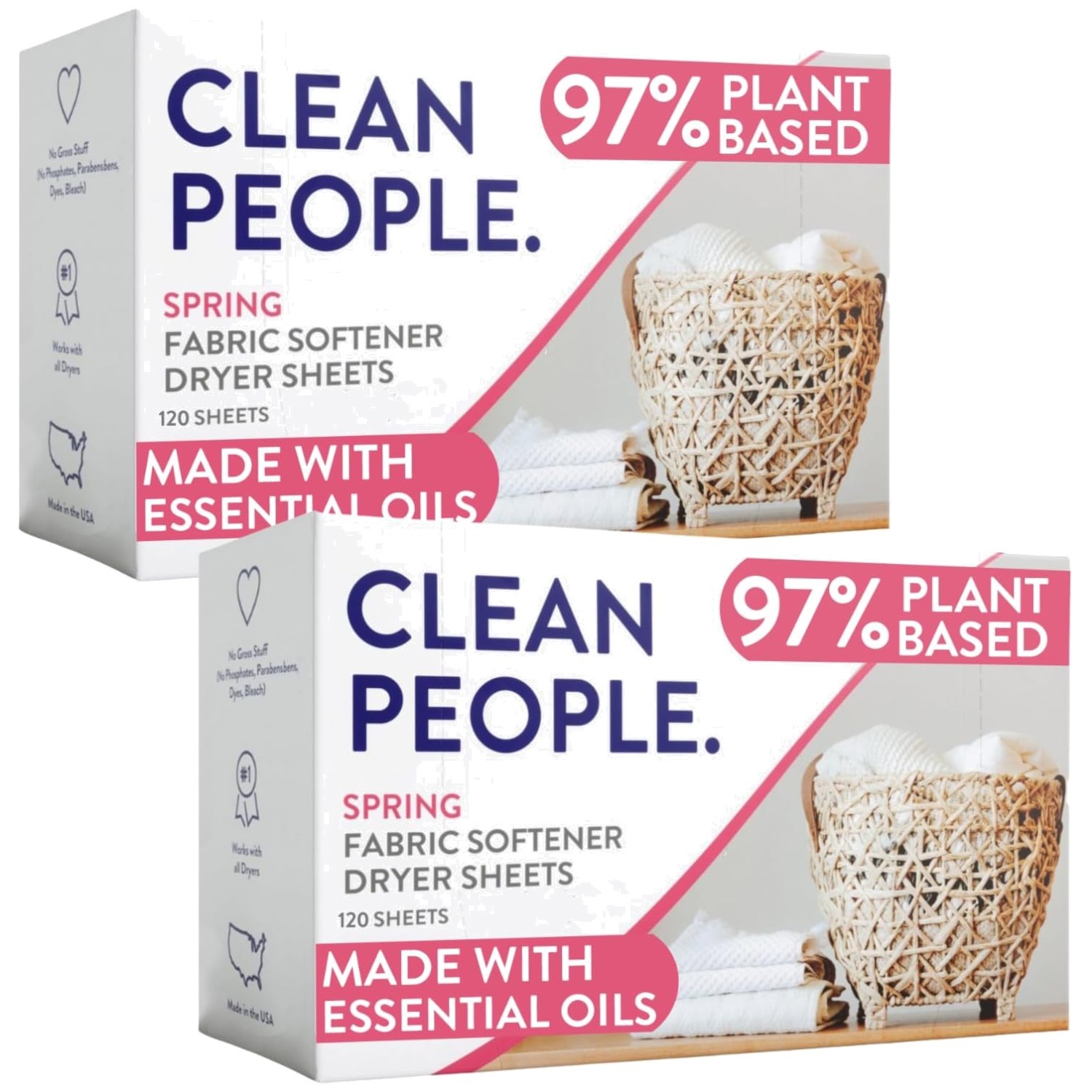 Static Cling Remover – Plant-Based Dryer Sheets – 240 Count