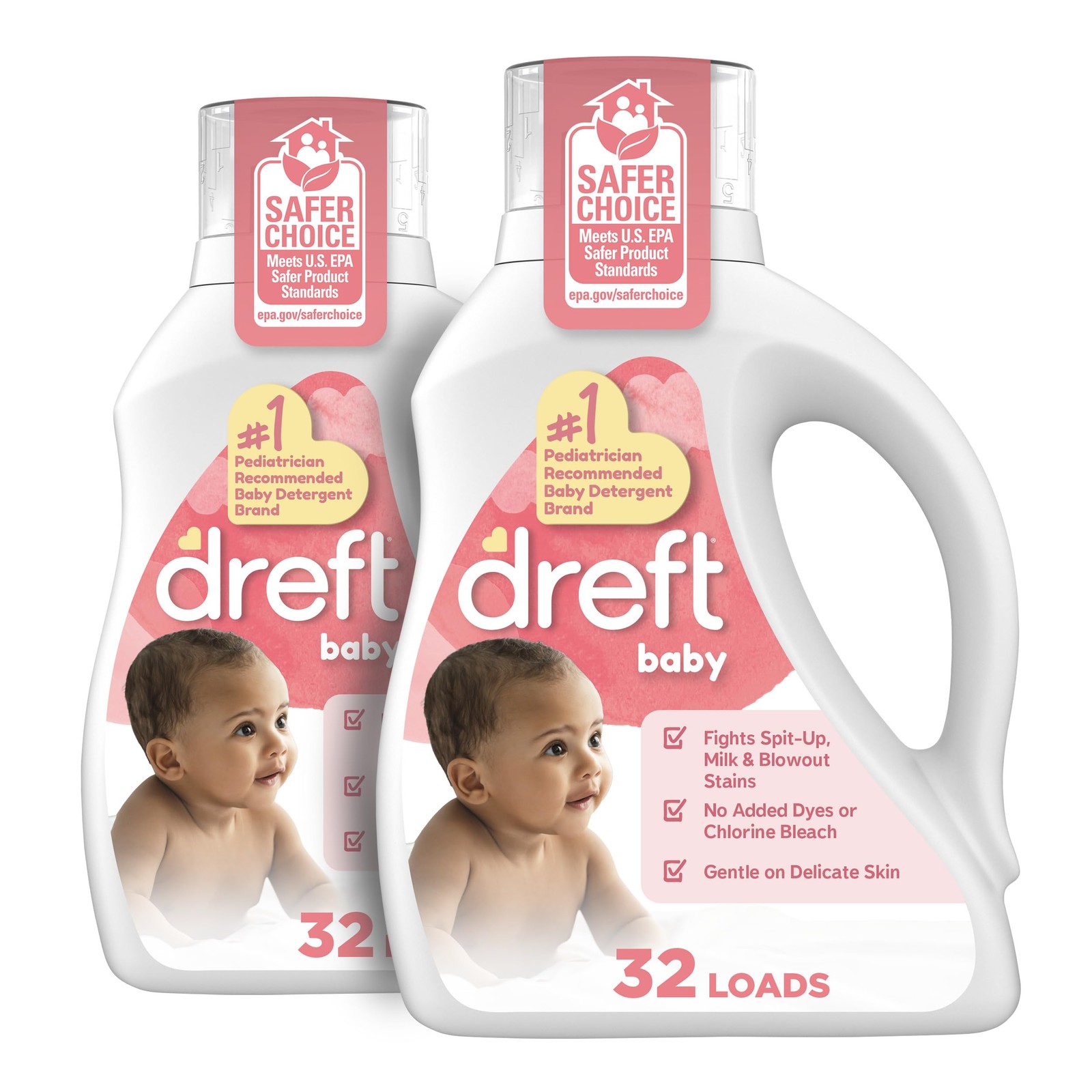 Dreft Baby Liquid Laundry Detergent, Gentle on Sensitive Skin Laundry Soap, 42