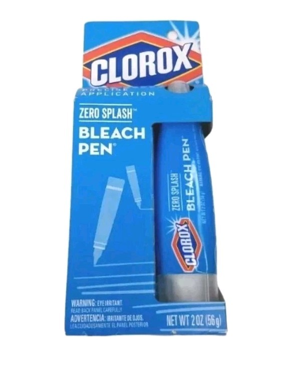 Clorox Bleach Pen Laundry Stain Remover Dual Tips Whites Zero No Splash Grout