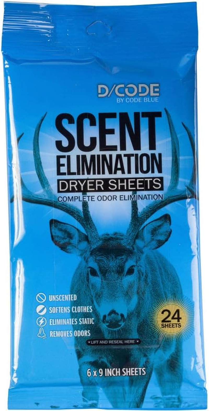 Dryer Sheets Unscented Scent Elimination Anti Static Fabric Softener 24 Count
