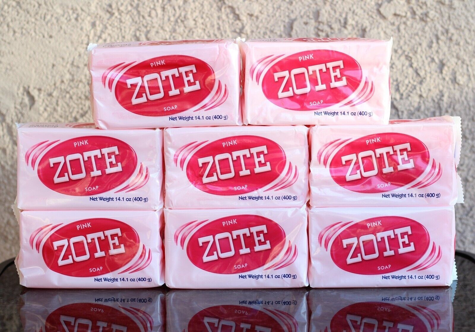 8 pcs PINK ZOTE LAUNDRY BAR SOAP 14.1 OZ 400 G MADE IN MEXICO US SELLER