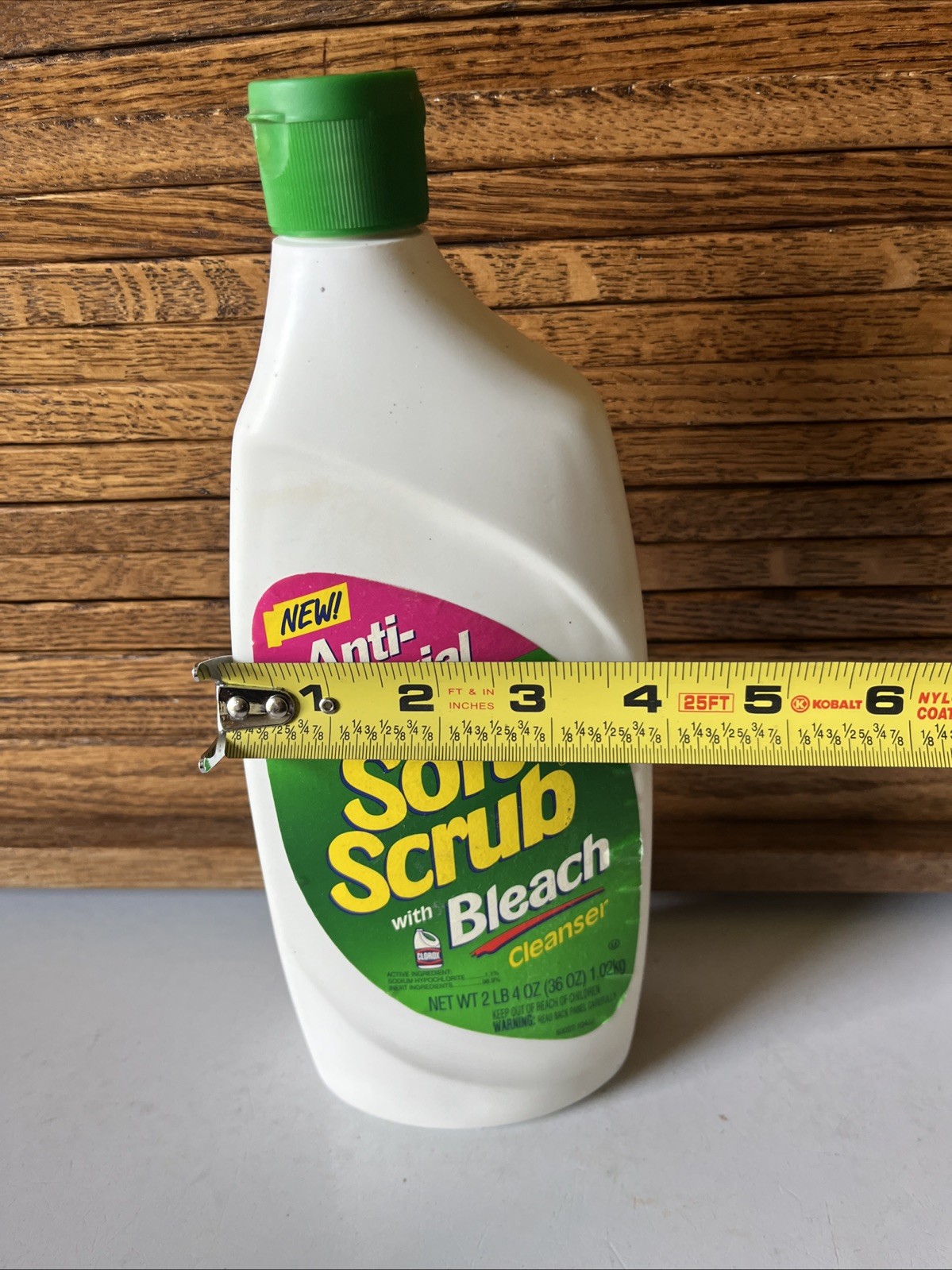 Soft Scrub W/Bleach Cleanser Anti/Bacterial 2 LB 4 OZ New Old Stock 1998