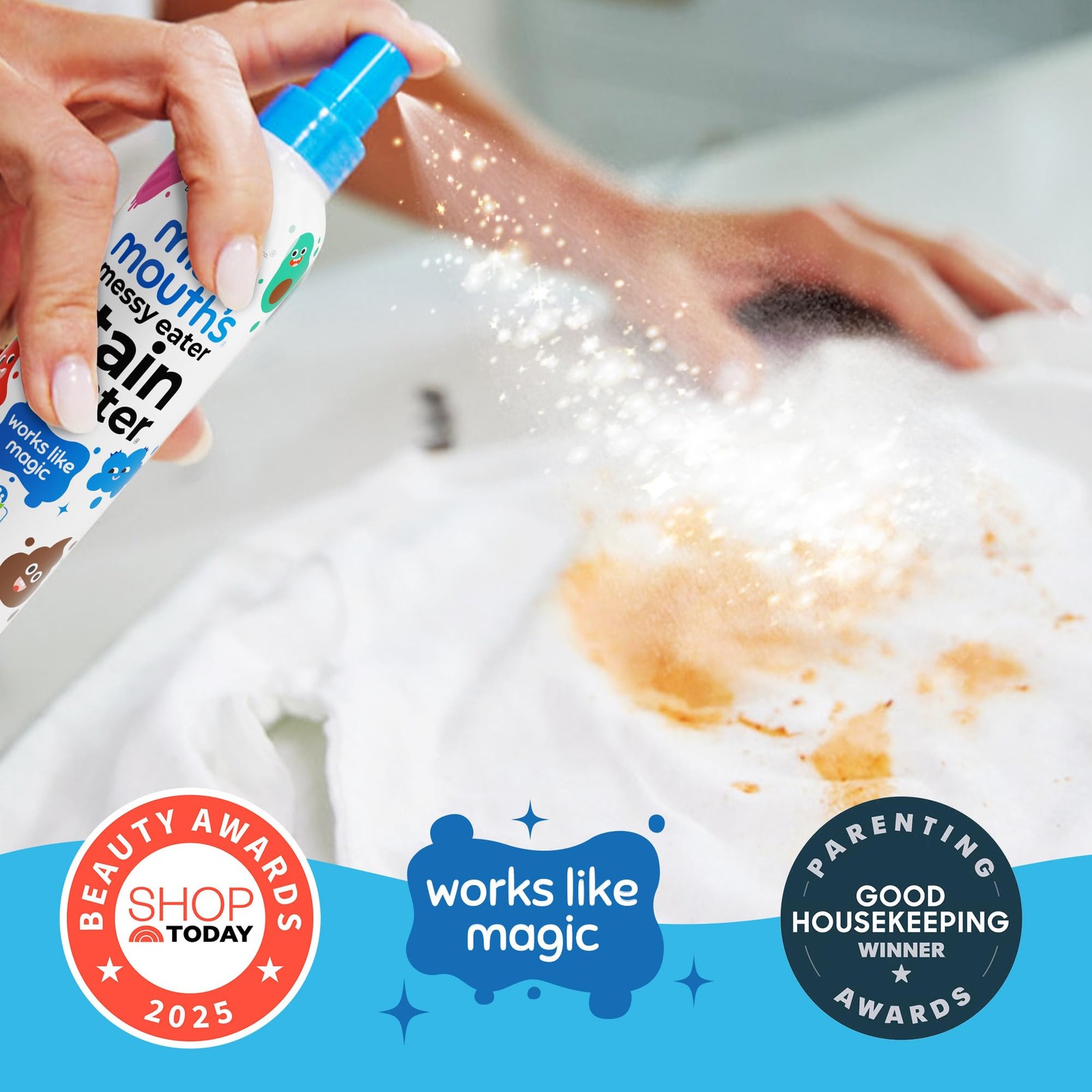 Miss Mouth’s Messy Eater Stain Treater Spray – 4oz 2 Pack 4 Fl Oz (Pack of 2)