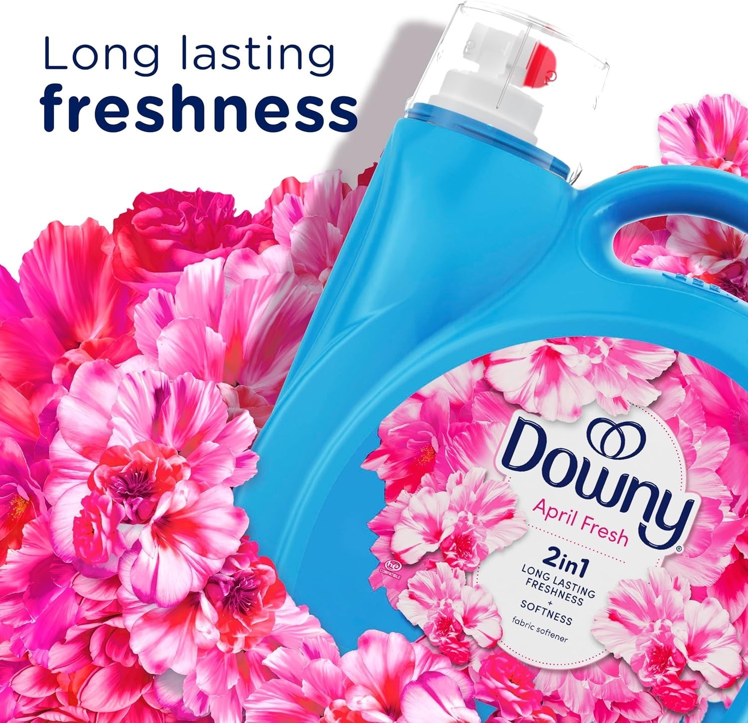 Downy Liquid Fabric Softener 111 fl oz 150 Loads April Fresh HE Conditioner