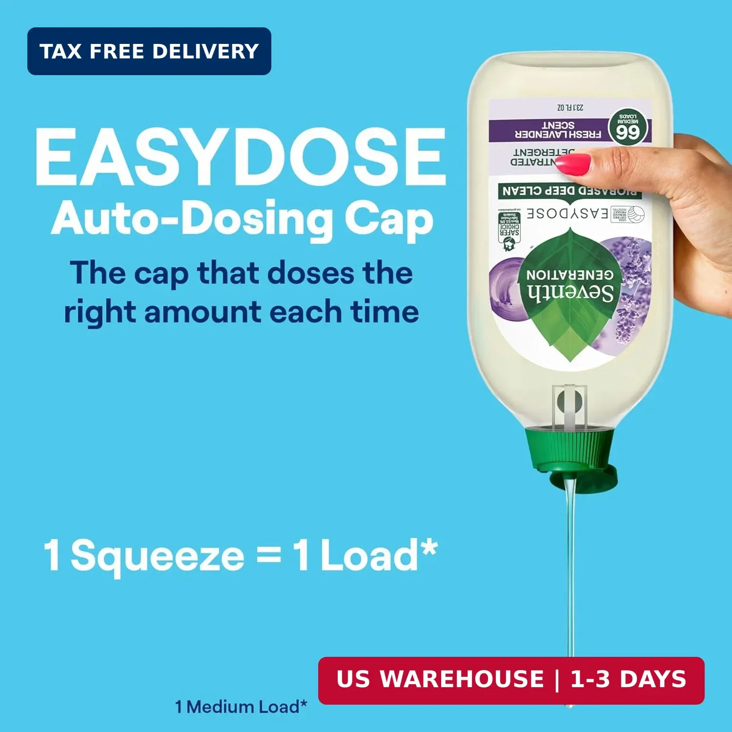 EasyDose Laundry Detergent Fresh Lavender Ultra Concentrated