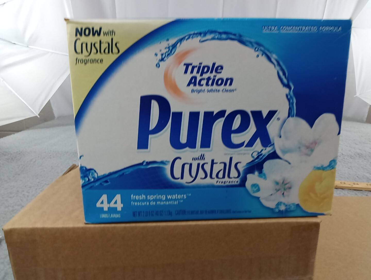 Vintage Purex With Crystals Laundry Detergent Fresh Spring Waters 40oz 44 Loads