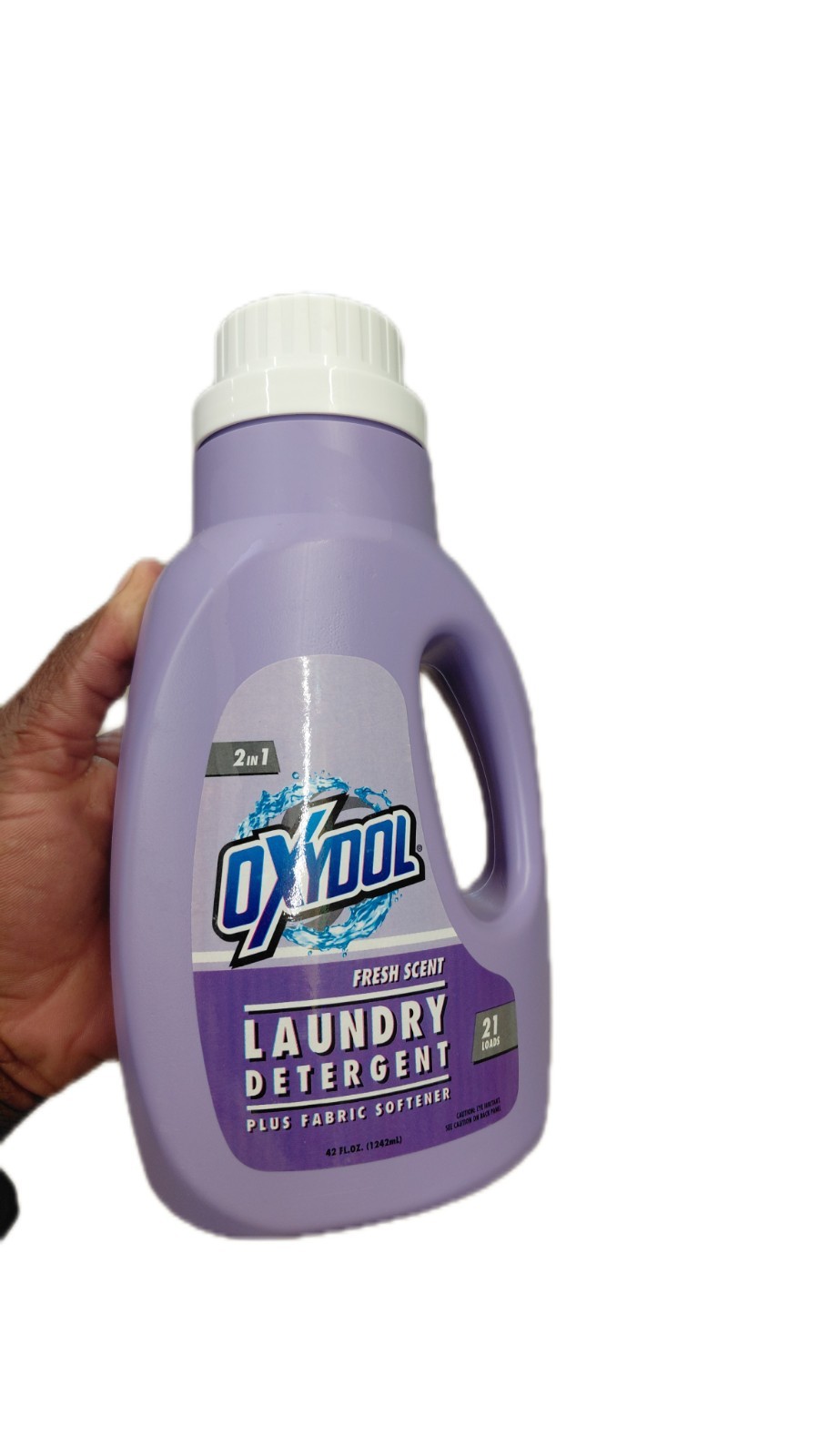 Oxydol 2-in-1 Fresh Scent Liquid Laundry Detergent, Purple, 21 Loads
