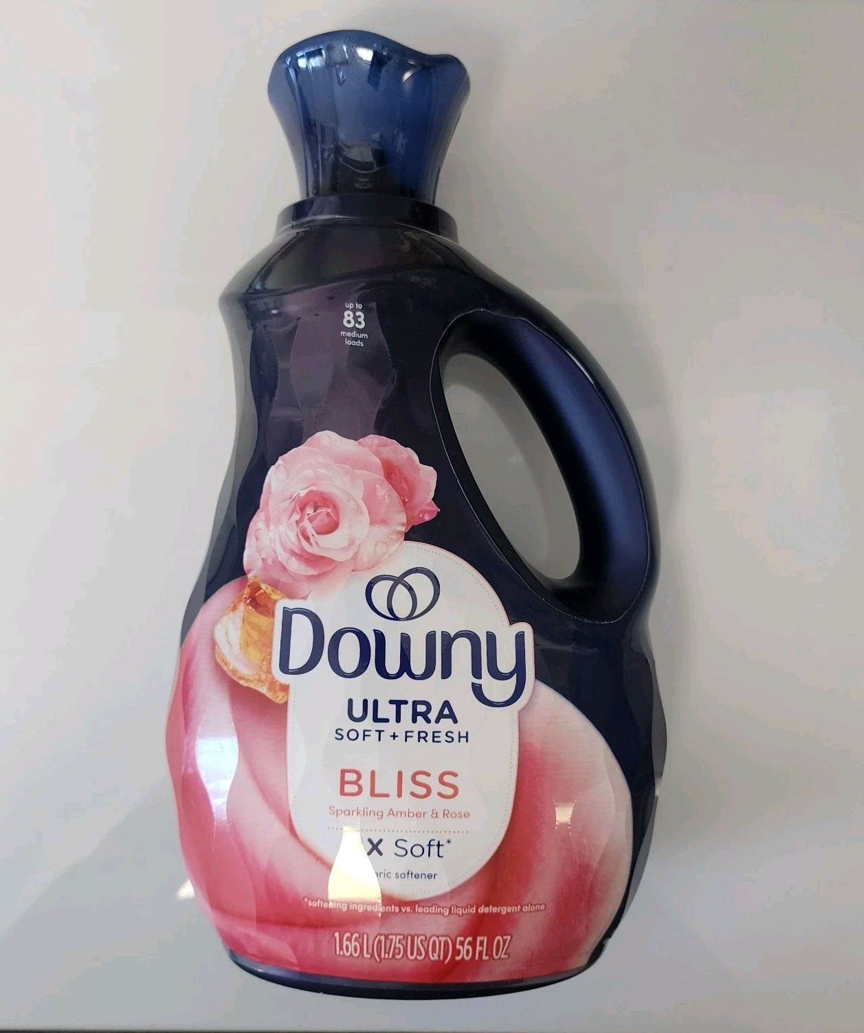 Downy Ultra Soft Fresh BLISS Sparkling Amber & Rose 4x Soft Fabric Softener 56oz