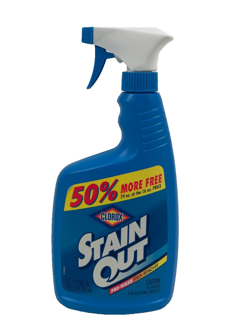1995 Discontinued Clorox Stain Out Laundry Stain Remover Prop 24oz Color Safe