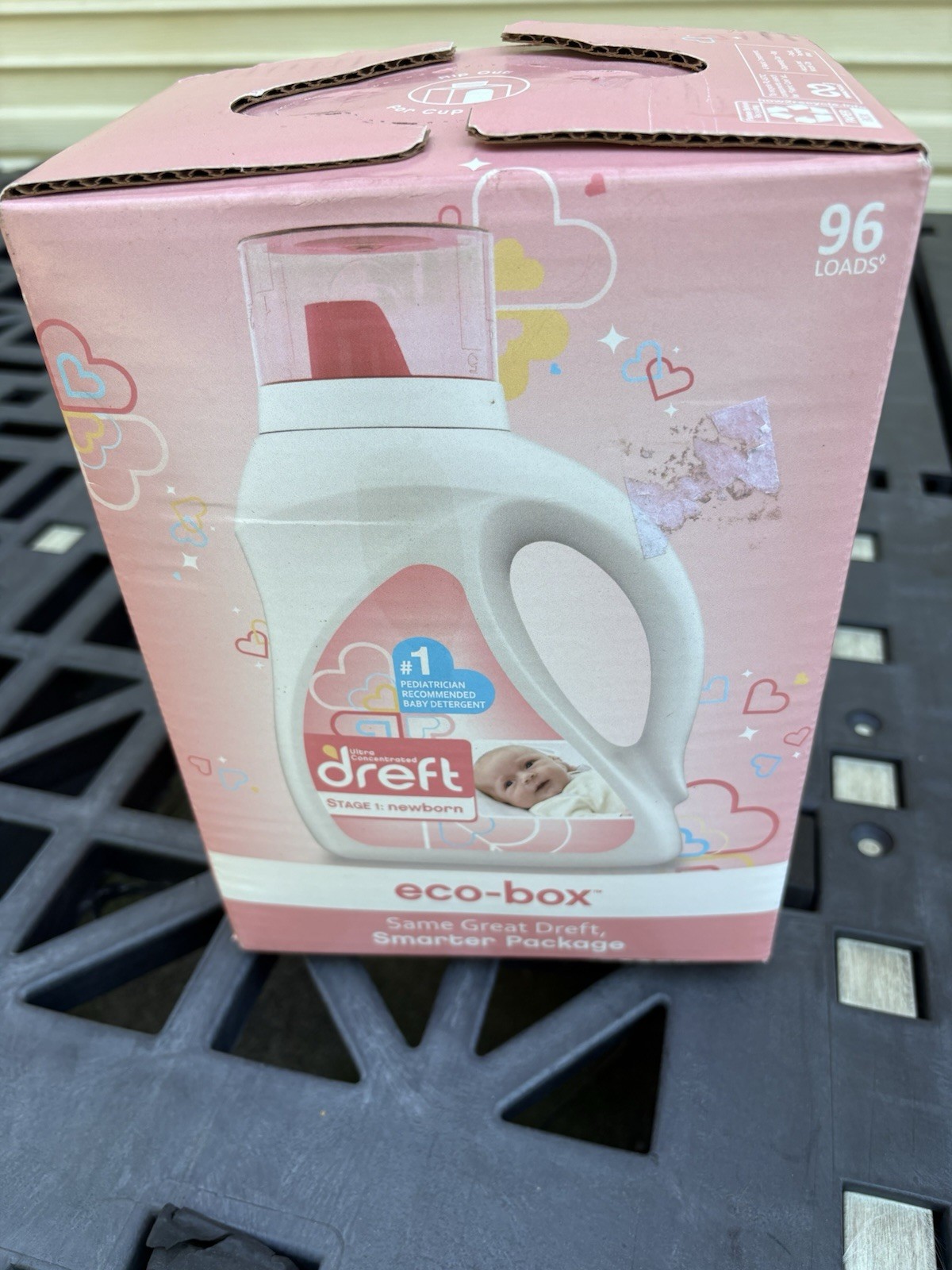 Dreft Stage 1 Baby Liquid Laundry Detergent Soap Eco-Box Natural for Newborn …