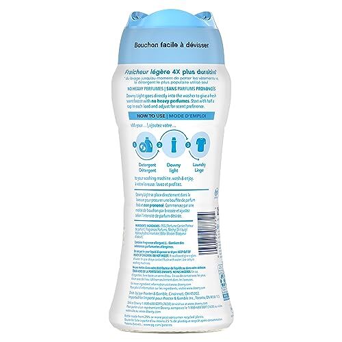 Downy Light Laundry Scent Booster Beads Ocean Mist 13.4 Ounce All Day Freshness