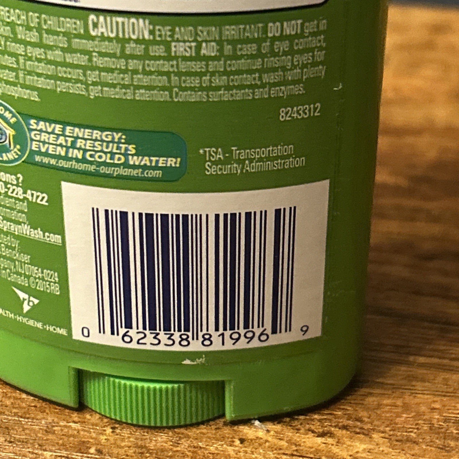 Spray ‘n Wash Laundry Stain Stick – 3.0 oz (Used 1-2 Times)