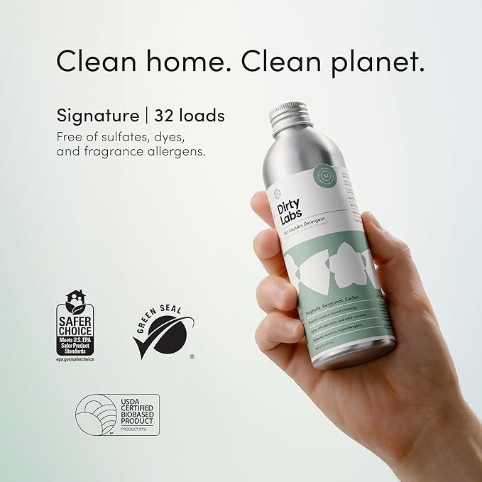 Dirty Labs | Signature Scent | Bio-Liquid Laundry Detergent | 32 Loads (8.6 Fl O