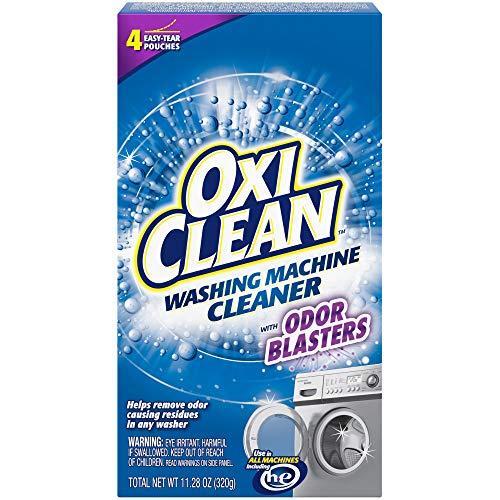 OxiClean Washing Machine Cleaner with Odor Blasters, 4 Count