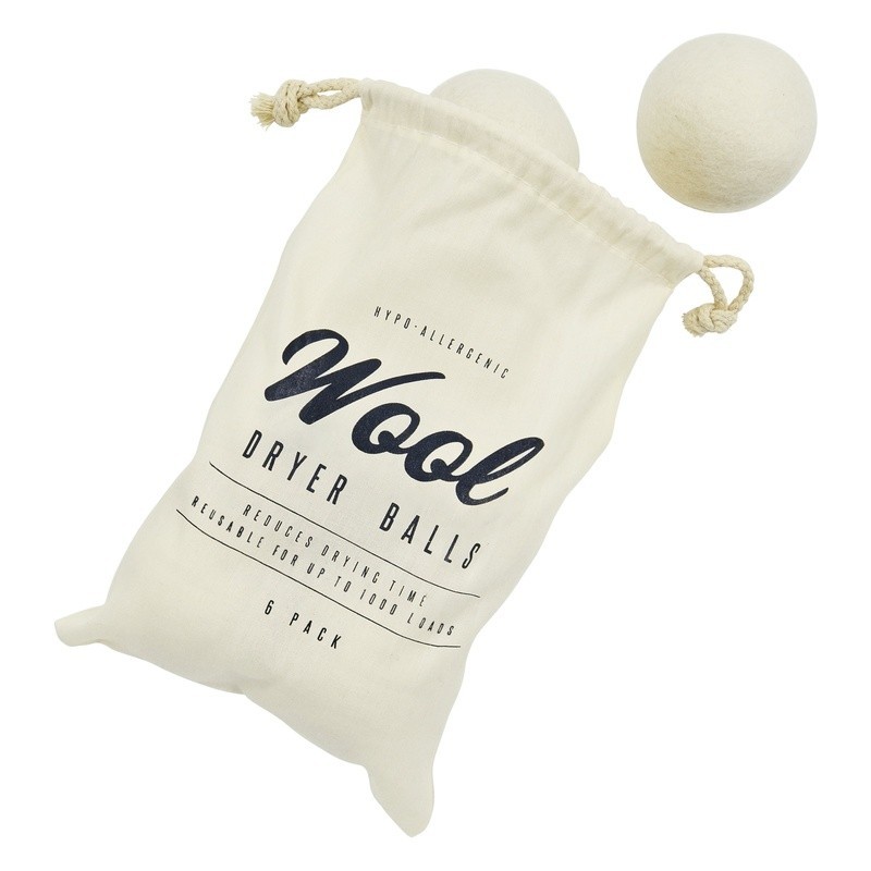 Wool Dryer Balls Chemical Free Natural Alternative to Dryer Sheets 6 Pack New