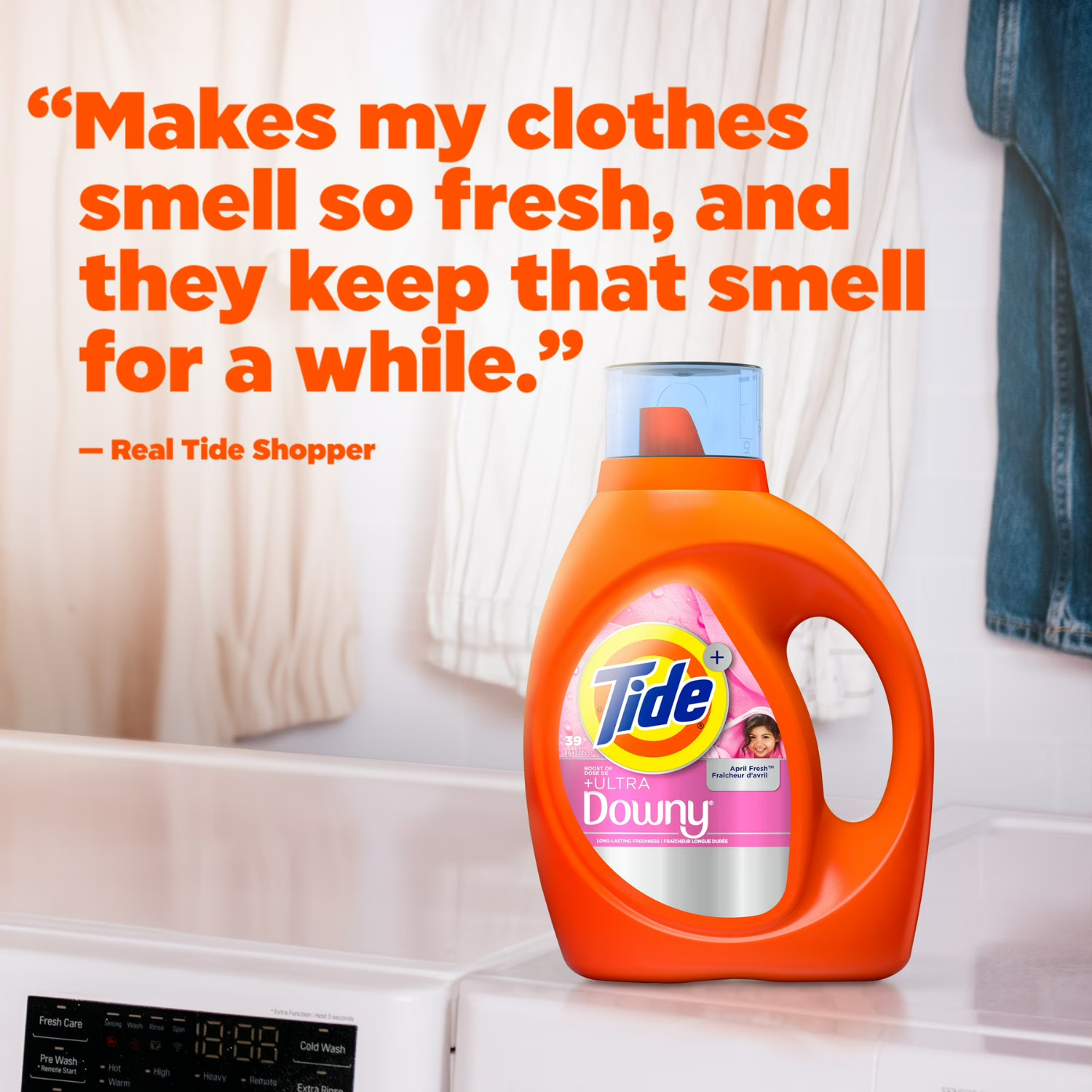 Tide April Fresh Liquid Laundry Detergent Plus Ultra Downy 117 fl oz 83 Loads