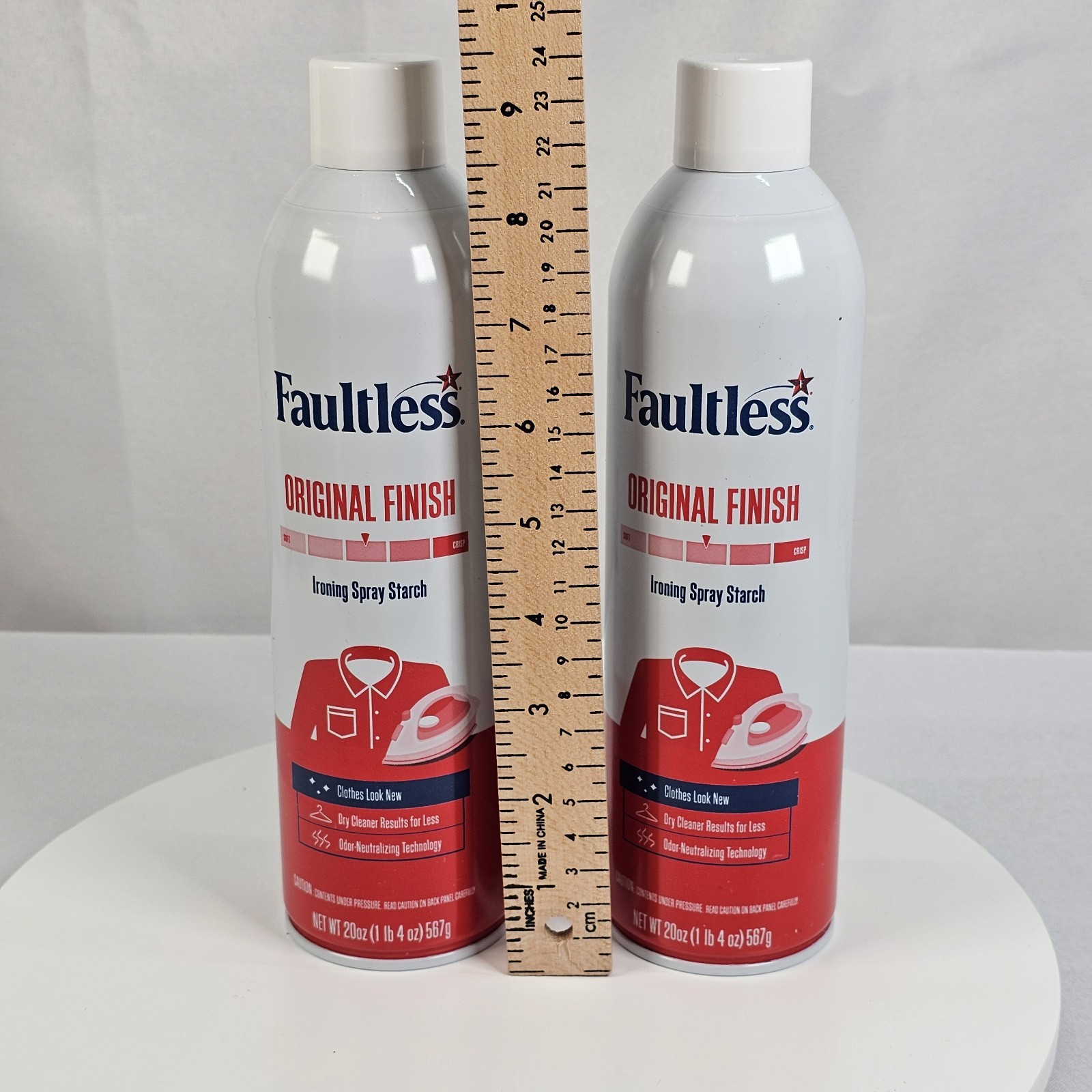 Faultless Spray Starch with Easy Iron 2 in 1 Ironing Aid Fabric 2-20oz Bottles