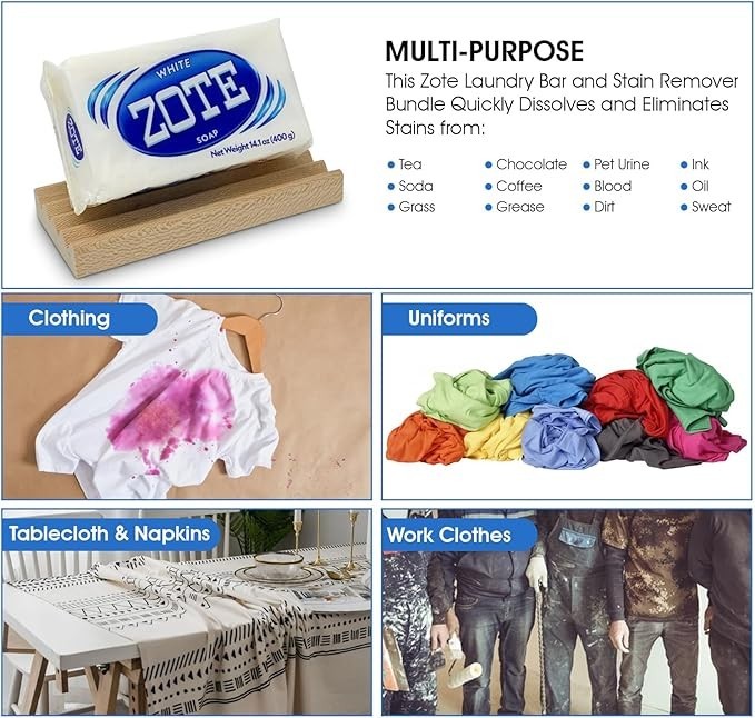 Bundle 17 Oz Roma Polvo Powder laundry detergent 200-400g Zote Laundry Soap Pink