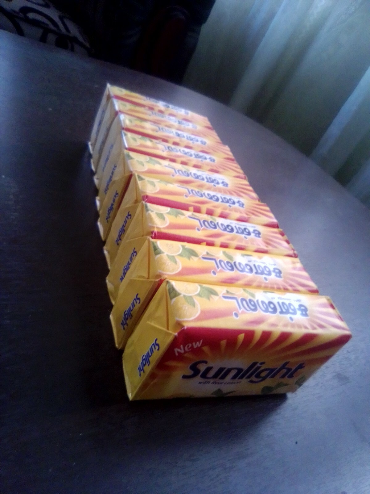 Sunlight LaundaryBar115g With Real Lemon Fresh aroma To clean cloth freeshipping