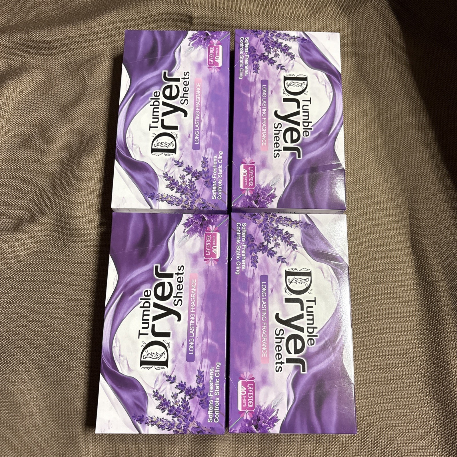 180 Count Dryer Sheets Bulk Natural Fabric Softener Sheets Plant Lavender Laundr