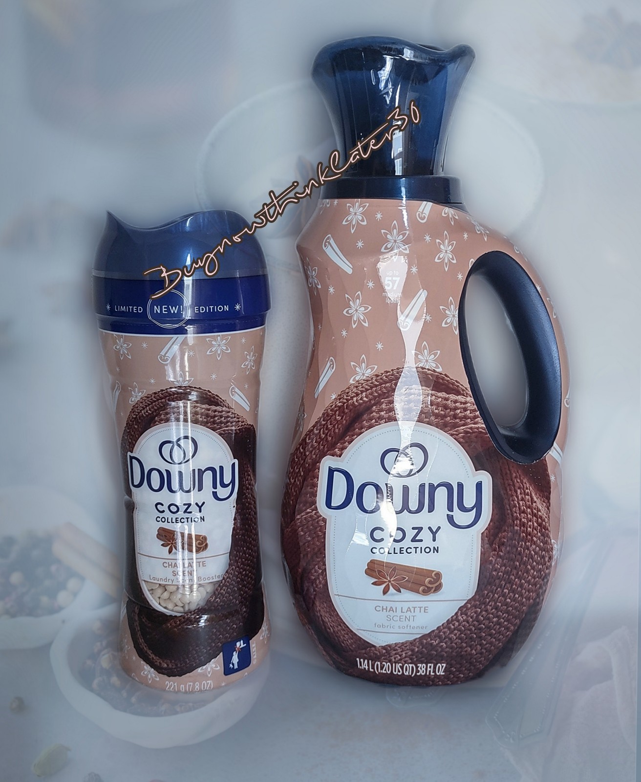 2🆕 Downy Liquid Fabric Softener Chai Latte 38oz Booster & 7.8oz Limited Edition