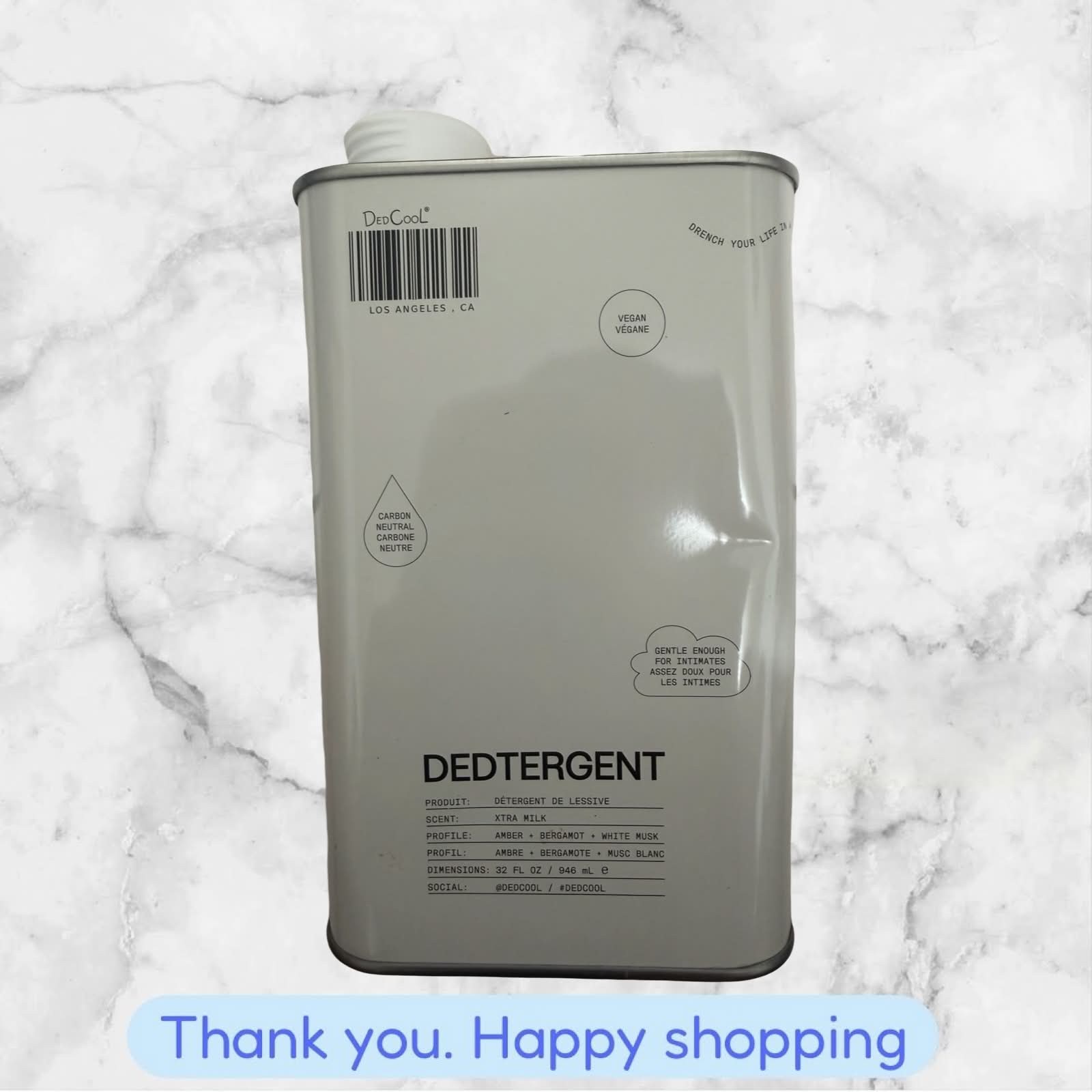DedCool Dedtergent Milk Laundry Detergent Formula (32 oz) NEW SHIPPING