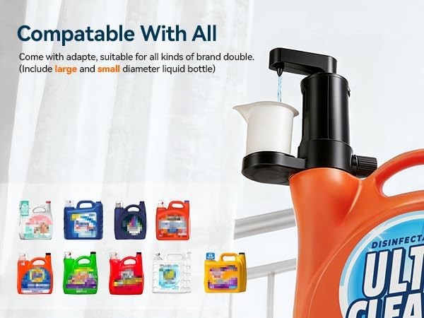 Electric Laundry Detergent Dispenser, Automatic Laundry Dispenser for Liquid