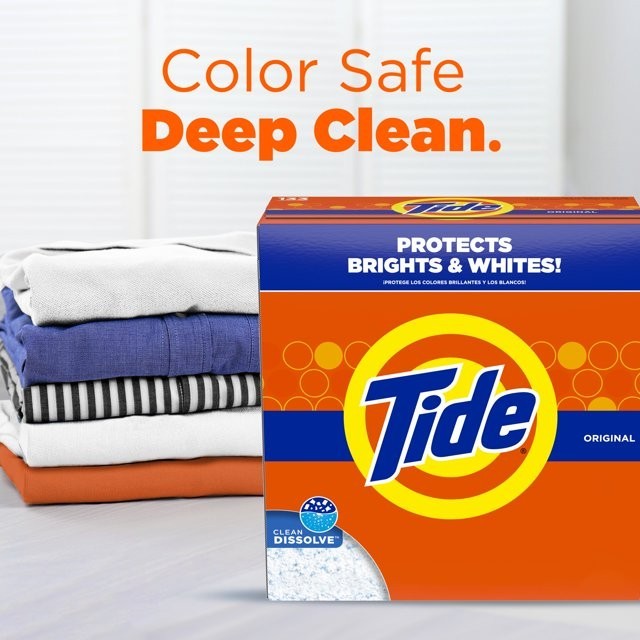 Tide Powder Laundry Detergent, Original Fragrance, 50 oz, Cleans 44 Loads
