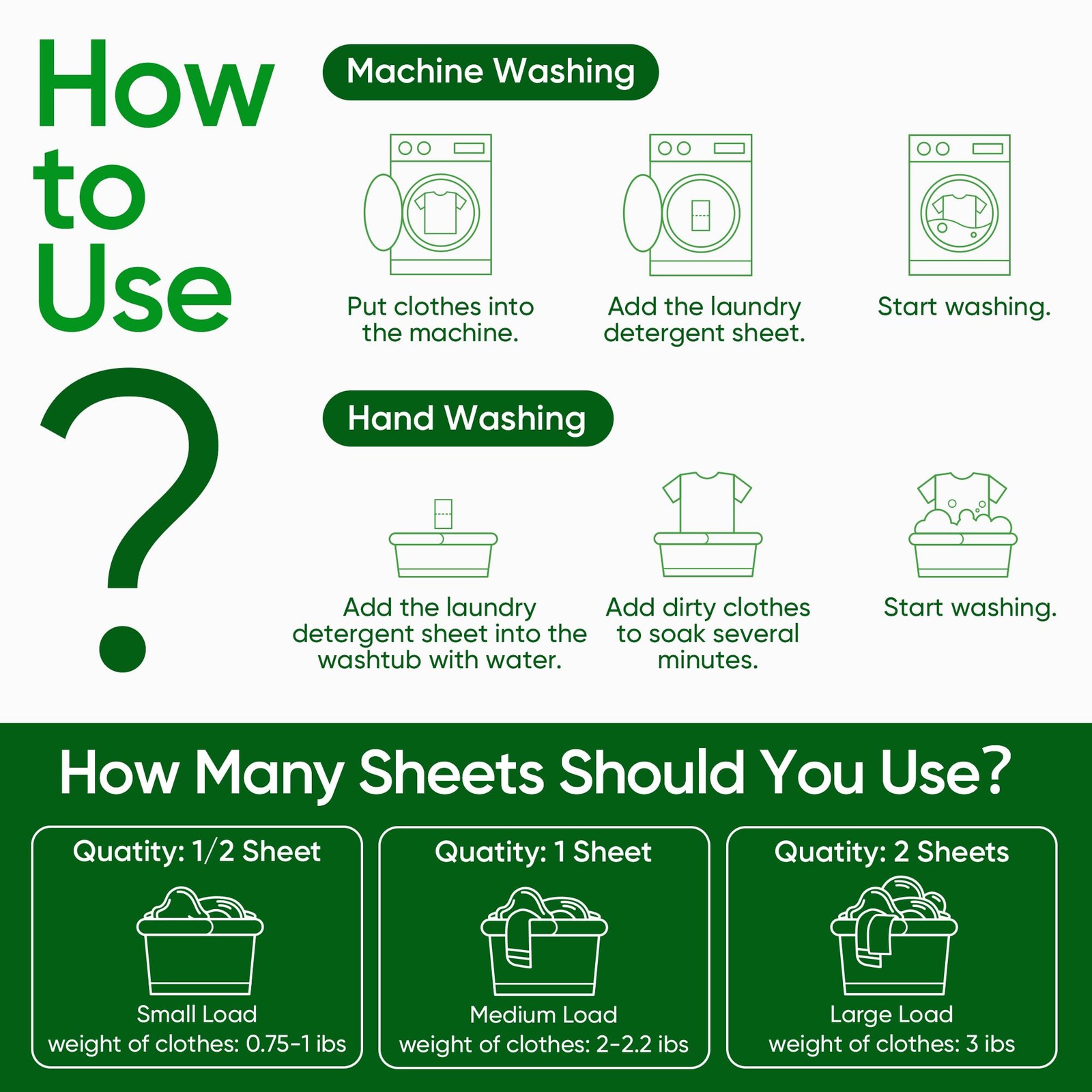 Travel Laundry Detergent Sheets 300 Loads Eco-Friendly Washing Detergent Sheets
