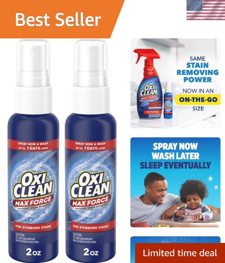 Max Force Laundry Stain Remover Spray, Newborn & Baby Essentials, Travel & On…